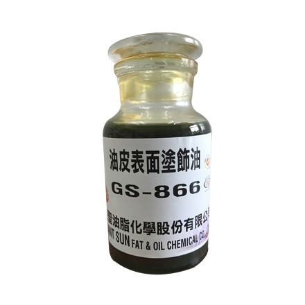 Oily surface leather finishing oil